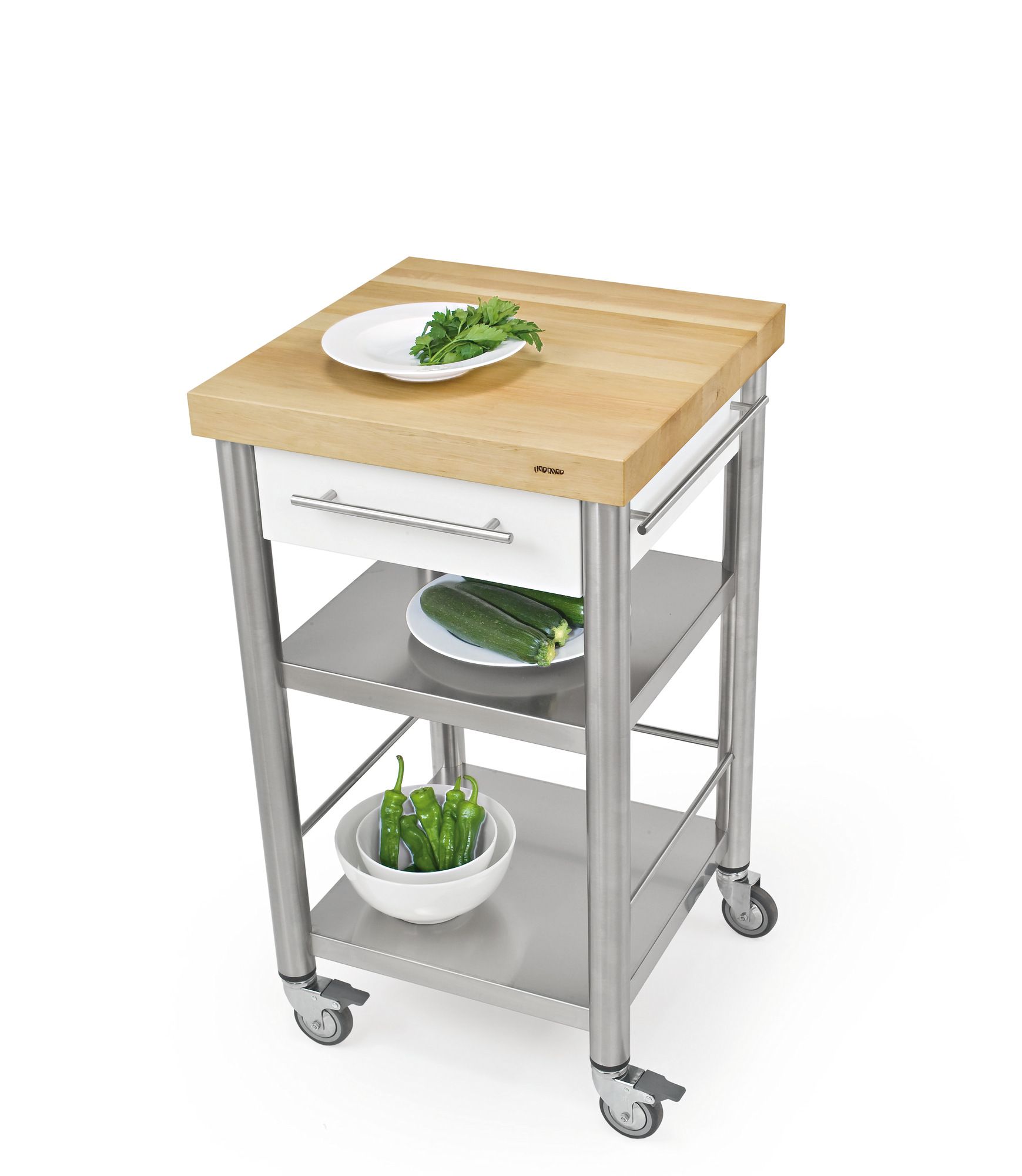 Отдельно стоящий кухонный модуль из нержавеющей стали и дерева JOKODOMUS Auxilium ARCH-00075801 - Вид №1