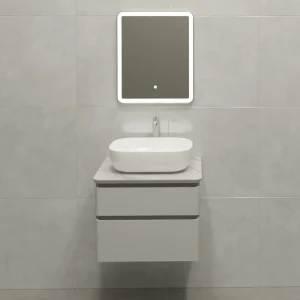 Тумба под накладную раковину Неро 59.4x45 раковина Cersanit Moduo цвет корпуса белый