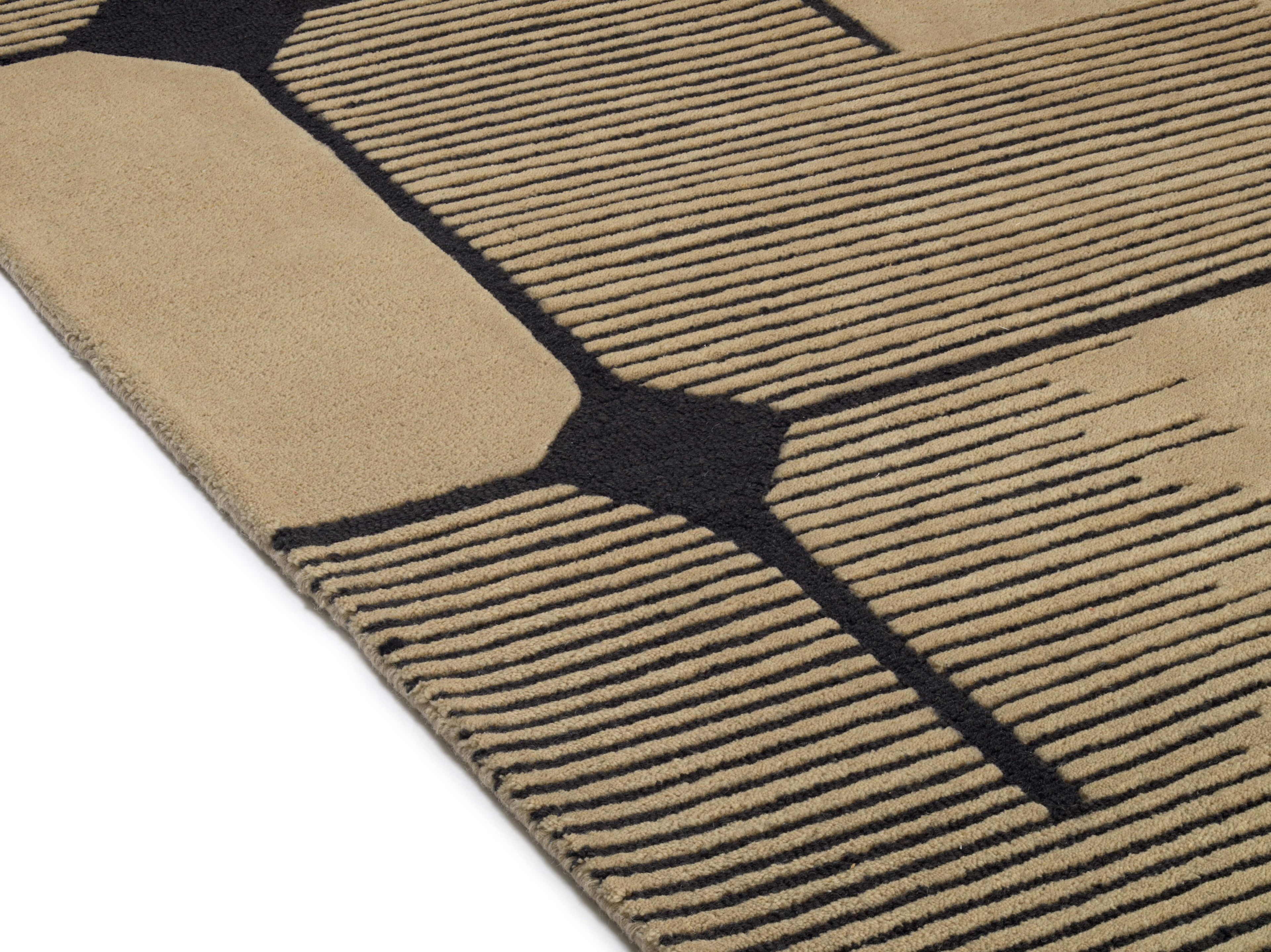 Ковер ручной работы из шерсти с геометрическим рисунком Élitis MARCEL ARCH-00049643 - Вид №5