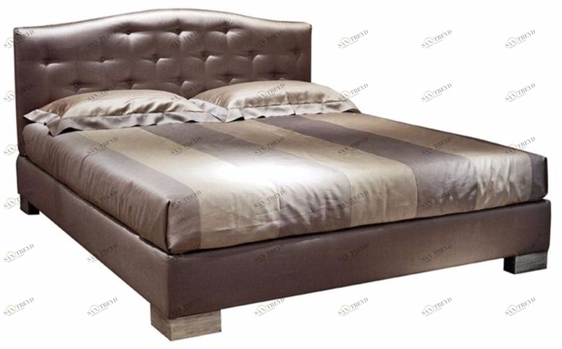 SOFTHOUSE Двуспальная кровать из ткани с мягким изголовьем sun-id-1362992