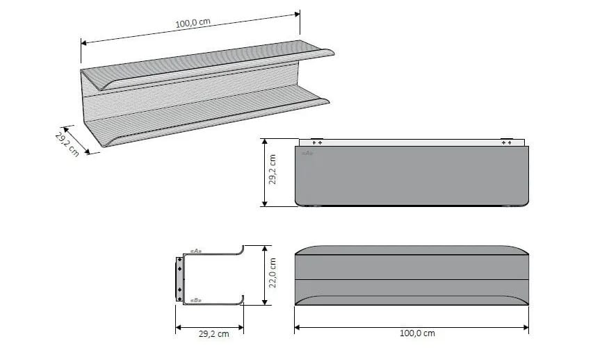 Рециркулированный алюминиевый горизонтальный полотенцесушитель Tubes Elements ARCH-00058481 - Вид №7