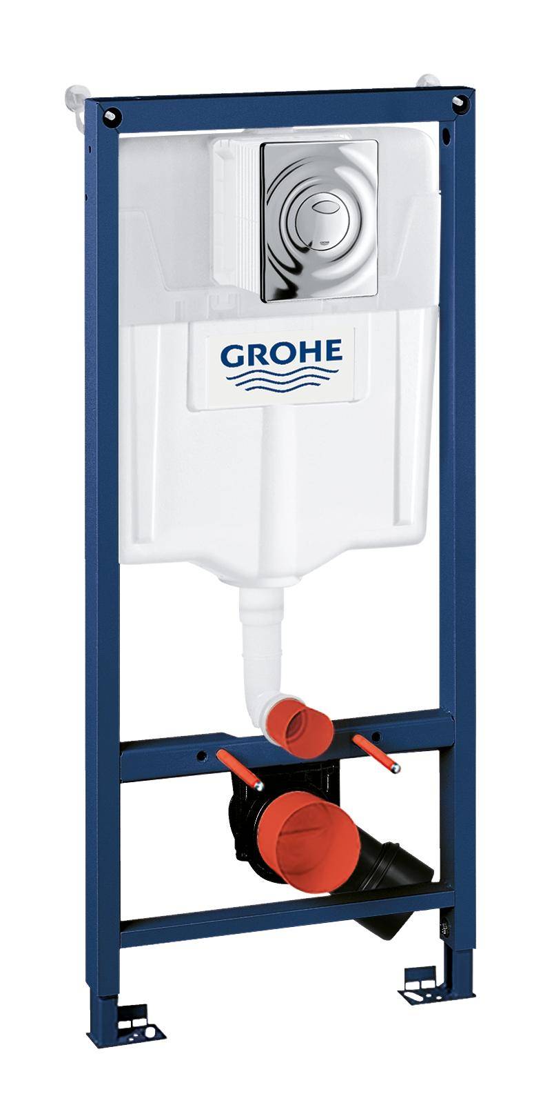 Инсталляция для подвесного унитаза GROHE Rapid SL, с кнопкой Surf, 1,13 м (38760001)