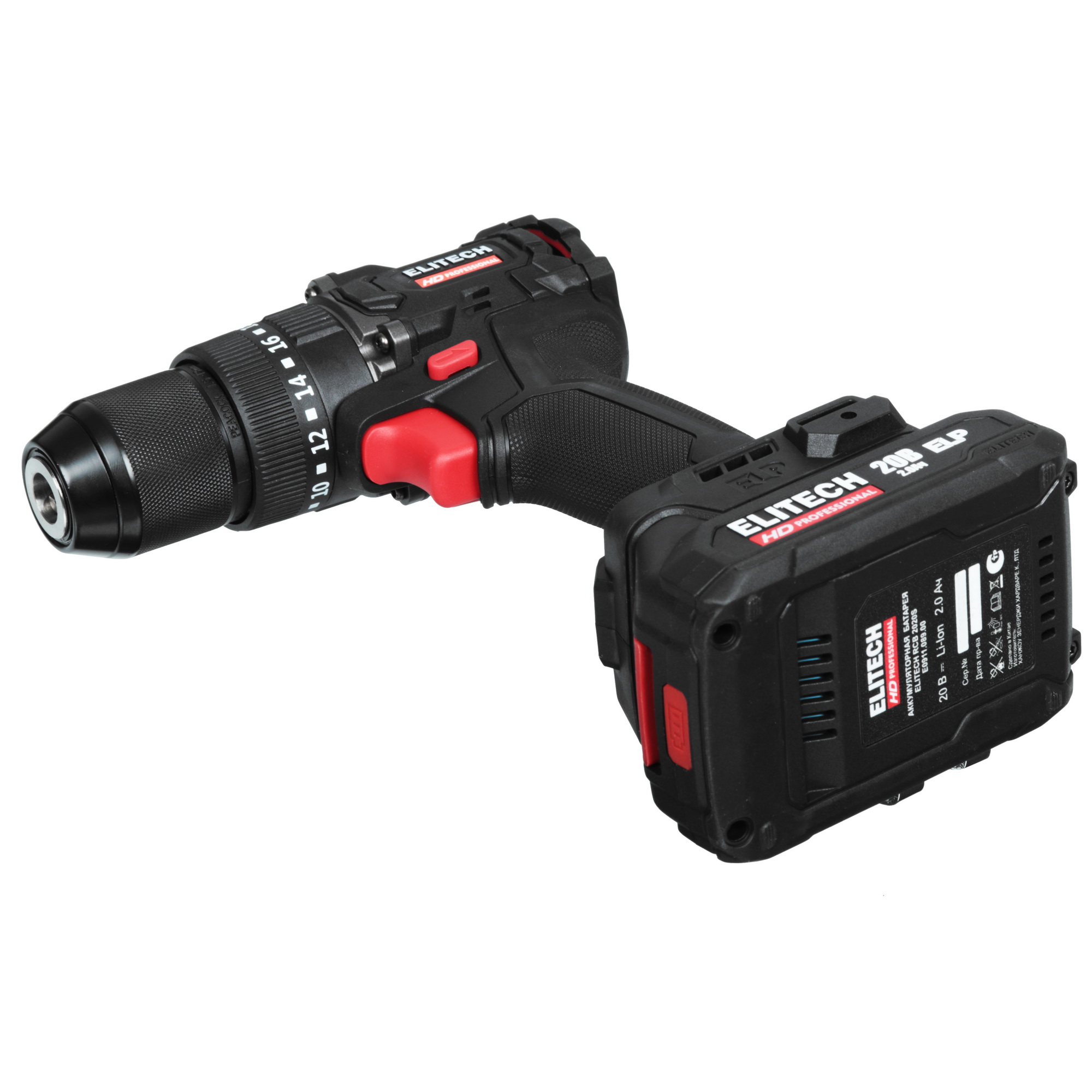 Дрель-шуруповерт ELITECH HD CD 20ISL2 9130085 STDN-0148509 - Вид №7