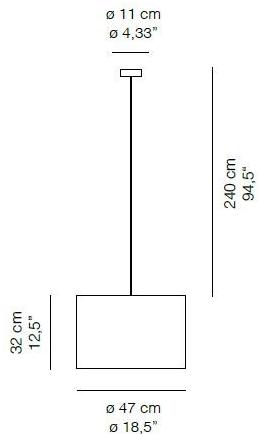 Quadrifoglio Подвесной светильник из углеродного волокна Half moon sun-id-1398937 - Вид №1