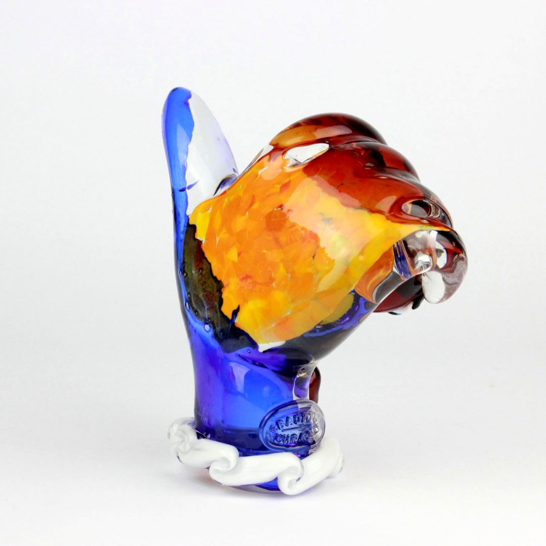 1810 ORIGINALMURANOGLASS Скульптура Ладонь Всё ок - Pop Art - муранское стекло 23 см PICASSO - Вид №1