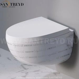 S511420P Подвесной унитаз настенный Белый A. e T. Italia OVAL Италия