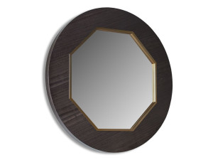 Настенное деревянное зеркало с рамкой