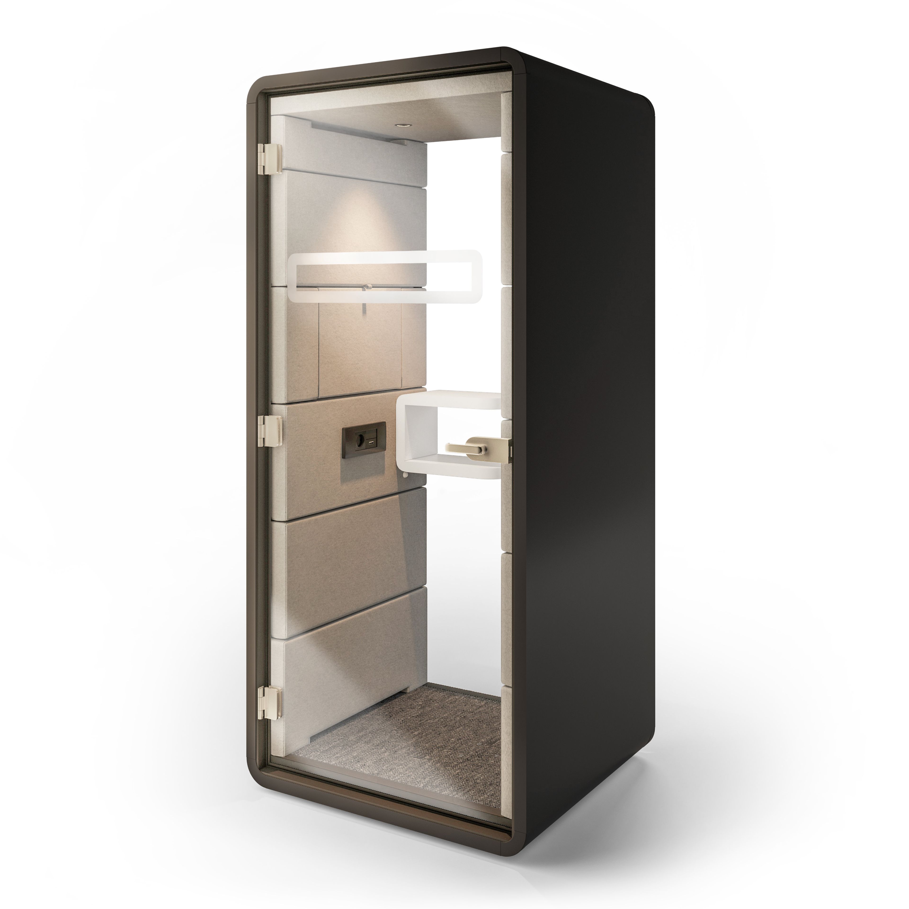 Одноместная акустическая офисная кабина со встроенным освещением Mikomax Smart Office Hushoffice ARCH-00139656 - Вид №38