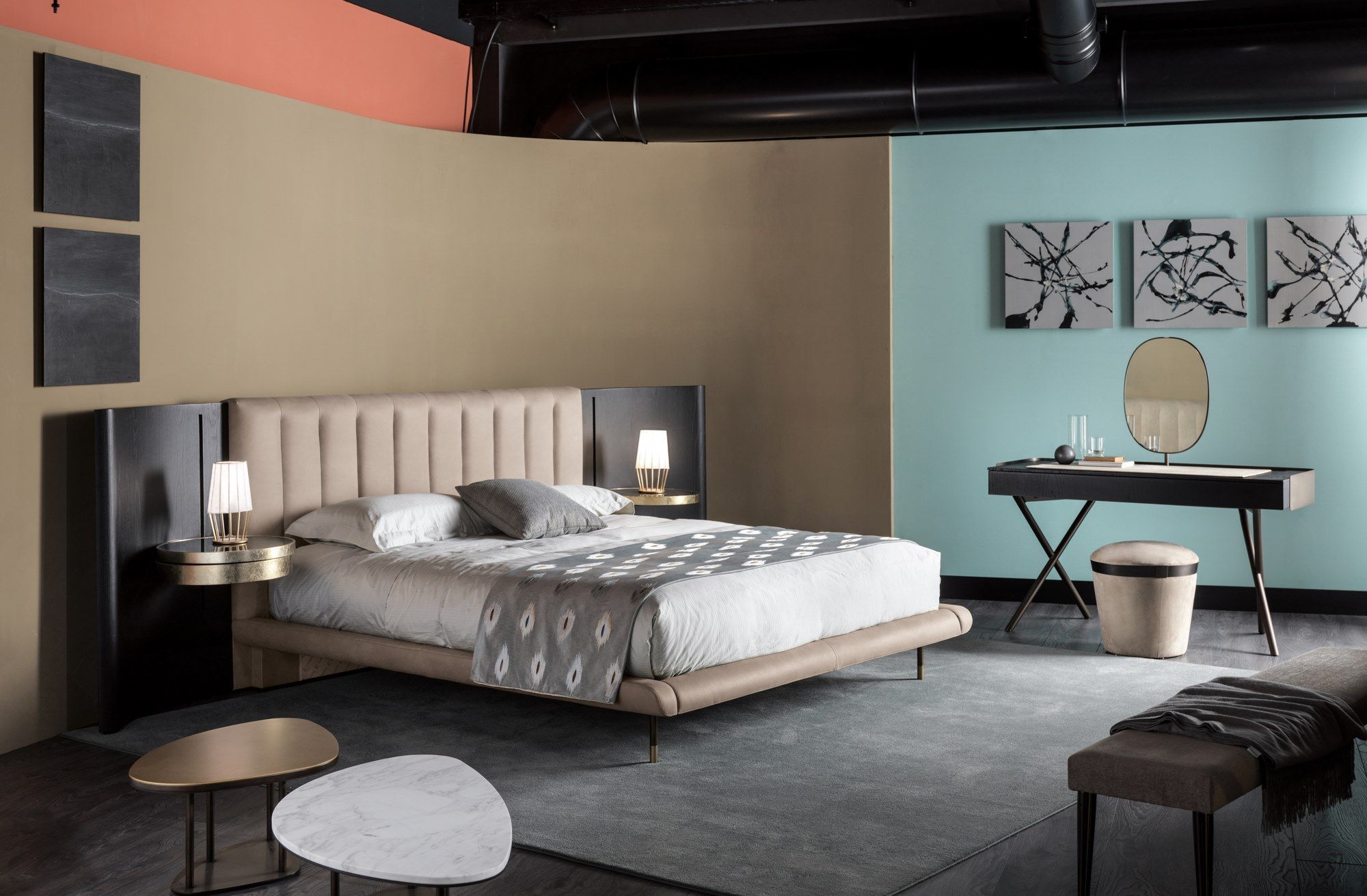 Кожаная мягкая кровать Cantori ARCH-00093681 - Вид №7