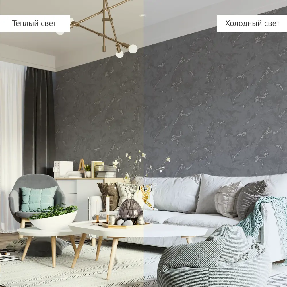 INSPIRE Kabru - Флизелиновые обои графитовые с каменной текстурой 89345379 STLM-0820873 - Вид №3