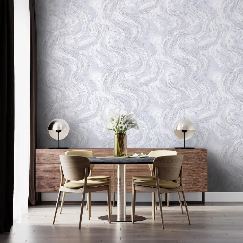 Обои флизелиновые Wallsecret Michelan серые 1.06 м 8851-24 89346557 STLM-2161393 - Вид №4
