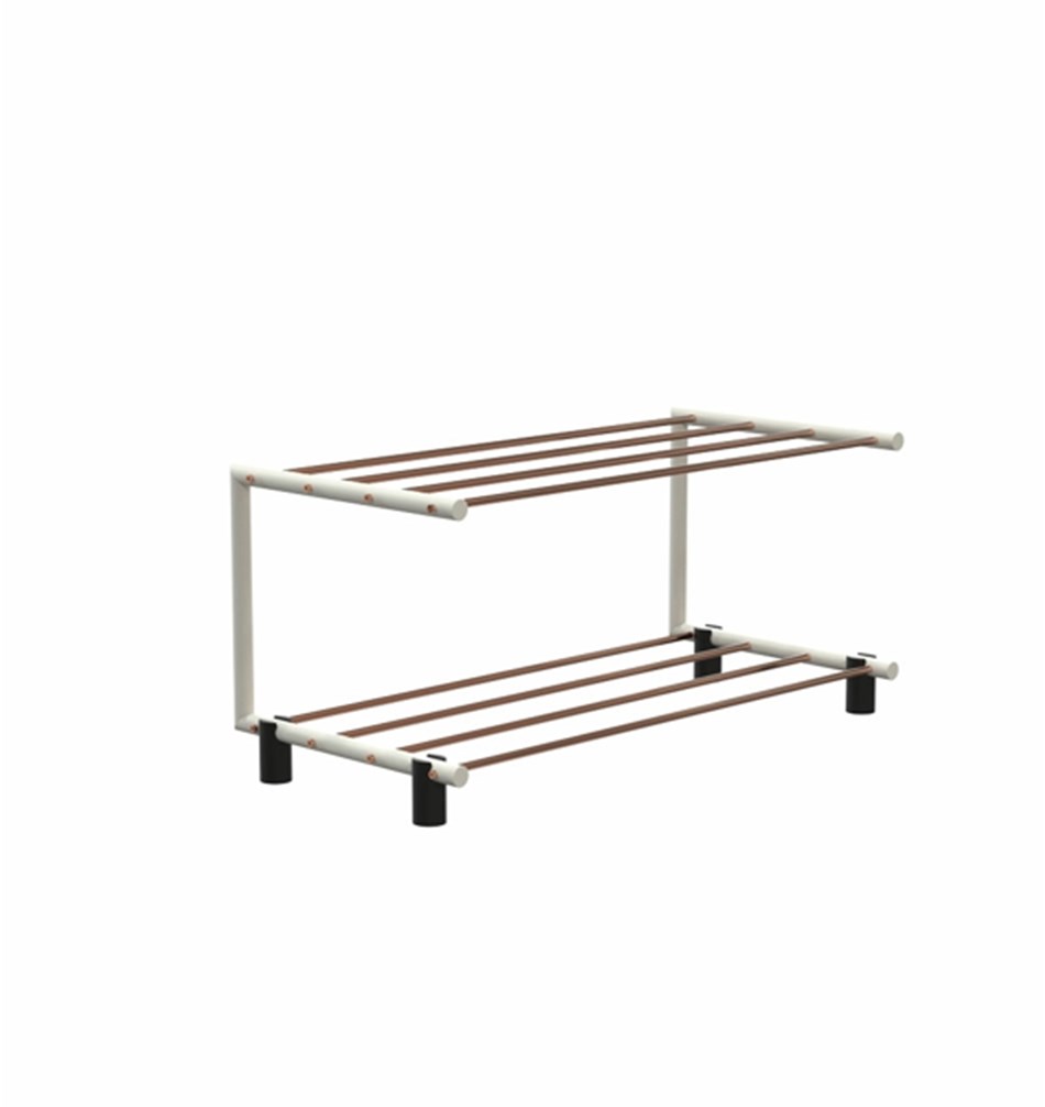 FROST Полка для обуви 1, 60cm » медь / белый Нержавеющая сталь Белый / медь N1929-CW  - Вид №1