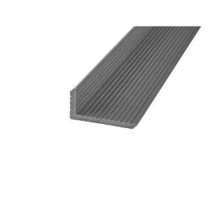 Уголок для террасной доски Groentec 70x35x3000 мм ДПК цвет серый