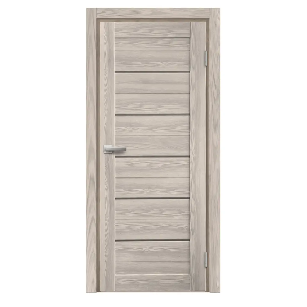 Комплект двери Новара Горизонталь остекленная 70x200 см ПВХ цвет ривьера с добором 200 мм МАРИО РИОЛИ STLM-2044885