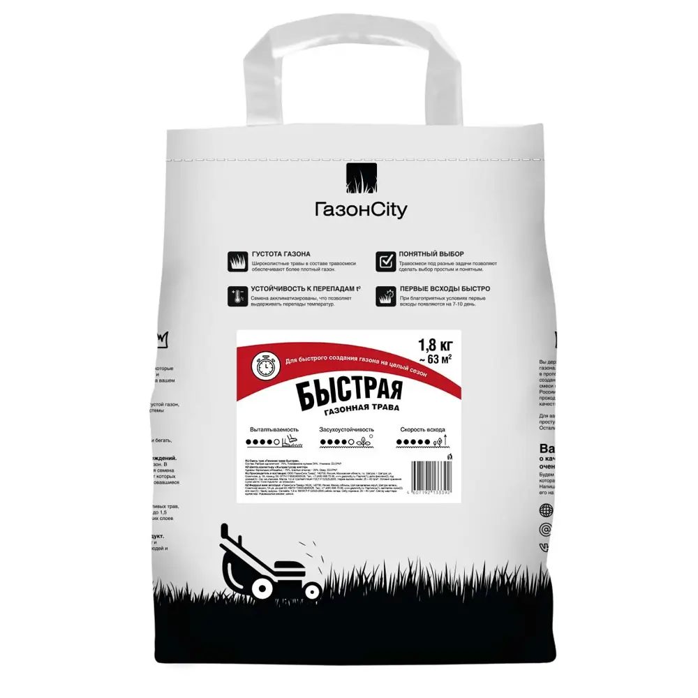 ГАЗОНCITY Быстрый газон для идеального ландшафта 87274158 STLM-0073614