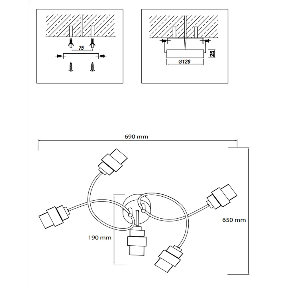 Люстра Escada Hurricane с цилиндрическими плафонами для современного интерьера 89377543 STLM-1566863 - Вид №9