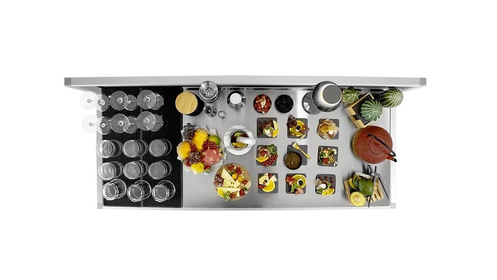 Охлажденный туалетный столик / барная стойка Station Deus® BANCO BAR REFRIGERATO ARCH-00117858