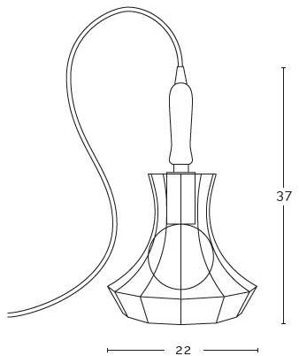 ZAVA Настольная лампа из железа Lady cage sun-id-1432458 - Вид №2
