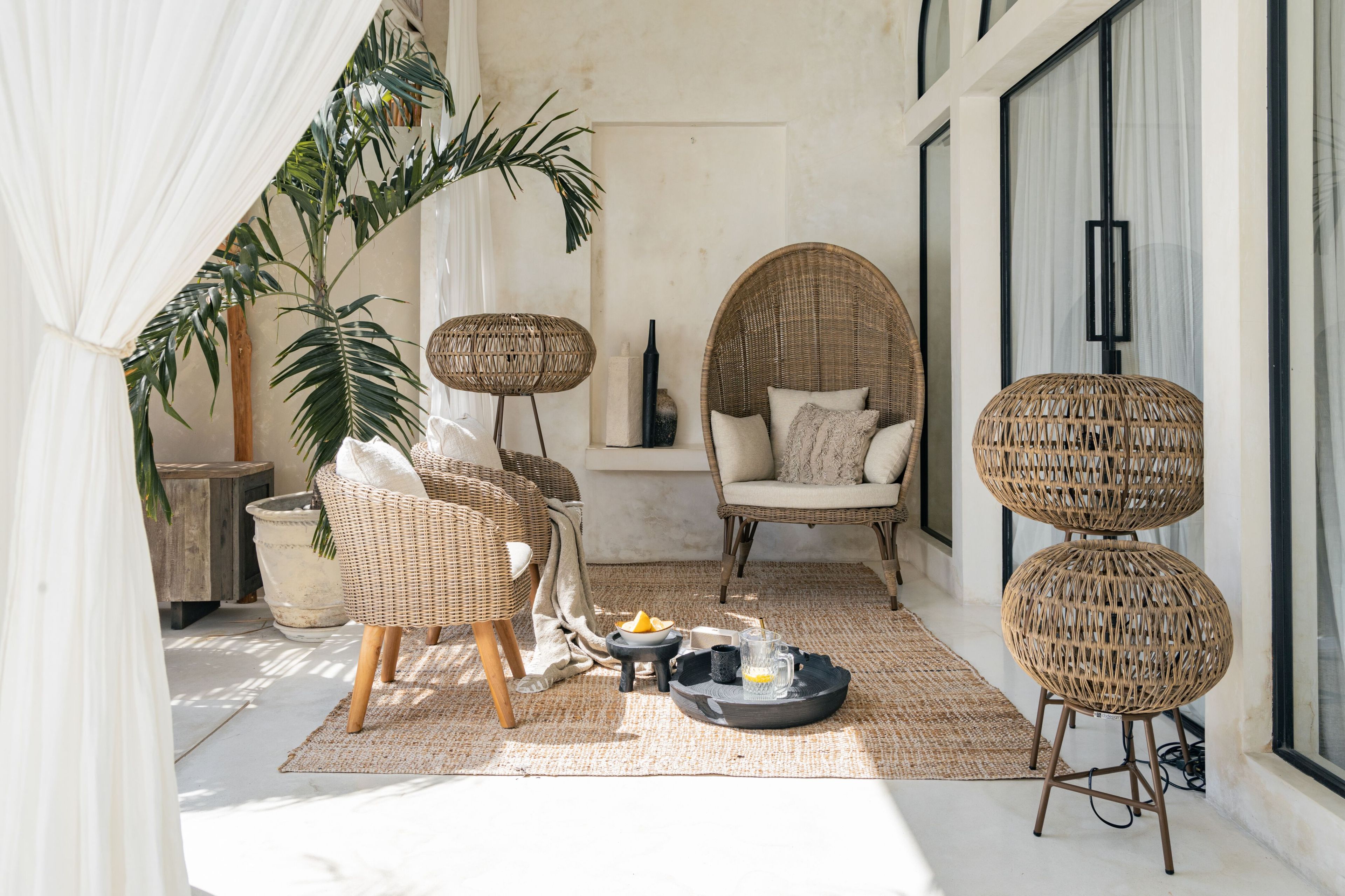 Садовое кресло из синтетического волокна с высокой спинкой cbdesign Long Beach ARCH-00090657 - Вид №1