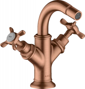 16520310 Смеситель для биде, 2 ручки, крестообразные ручки и сливной гарнитур AXOR MONTREUX