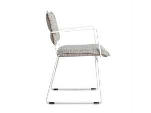 Ткань сани сад стул с подлокотниками