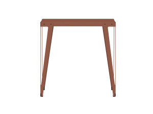 Высокий квадратный стол из стали с порошковым покрытием