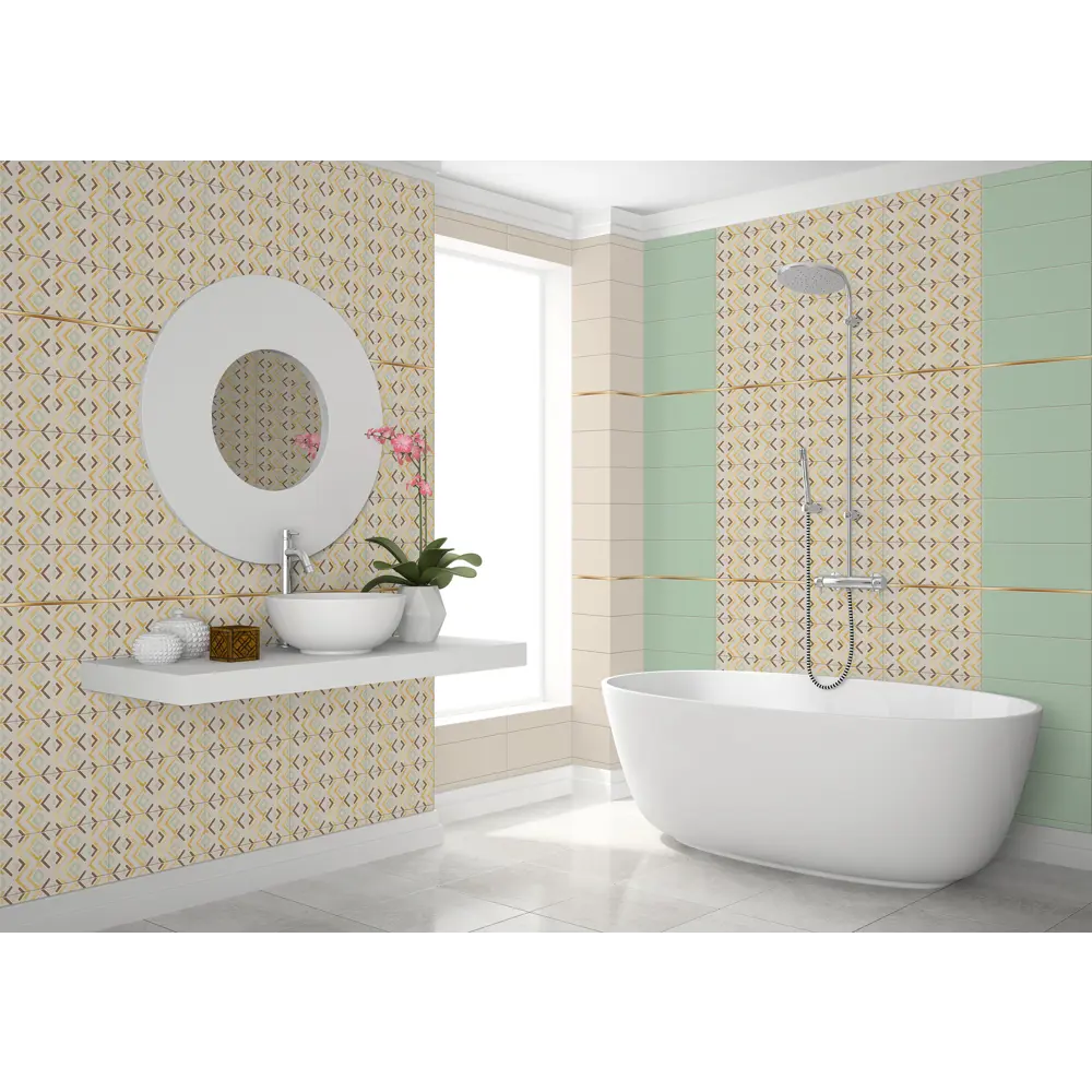 Панель ПВХ Тала зеленый 8 мм 2700х375 мм 1.0125 м² VENTA STLM-2177653 - Вид №2