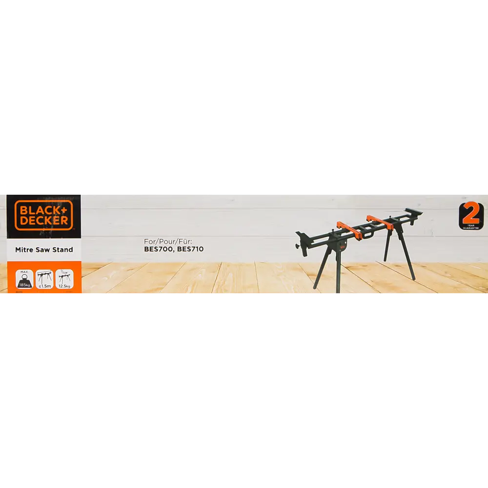 Стол для торцовочных пил Black&Decker BEZ100-XJ, максимальная нагрузка 185 кг BLACK + DECKER STLM-2005057 - Вид №5