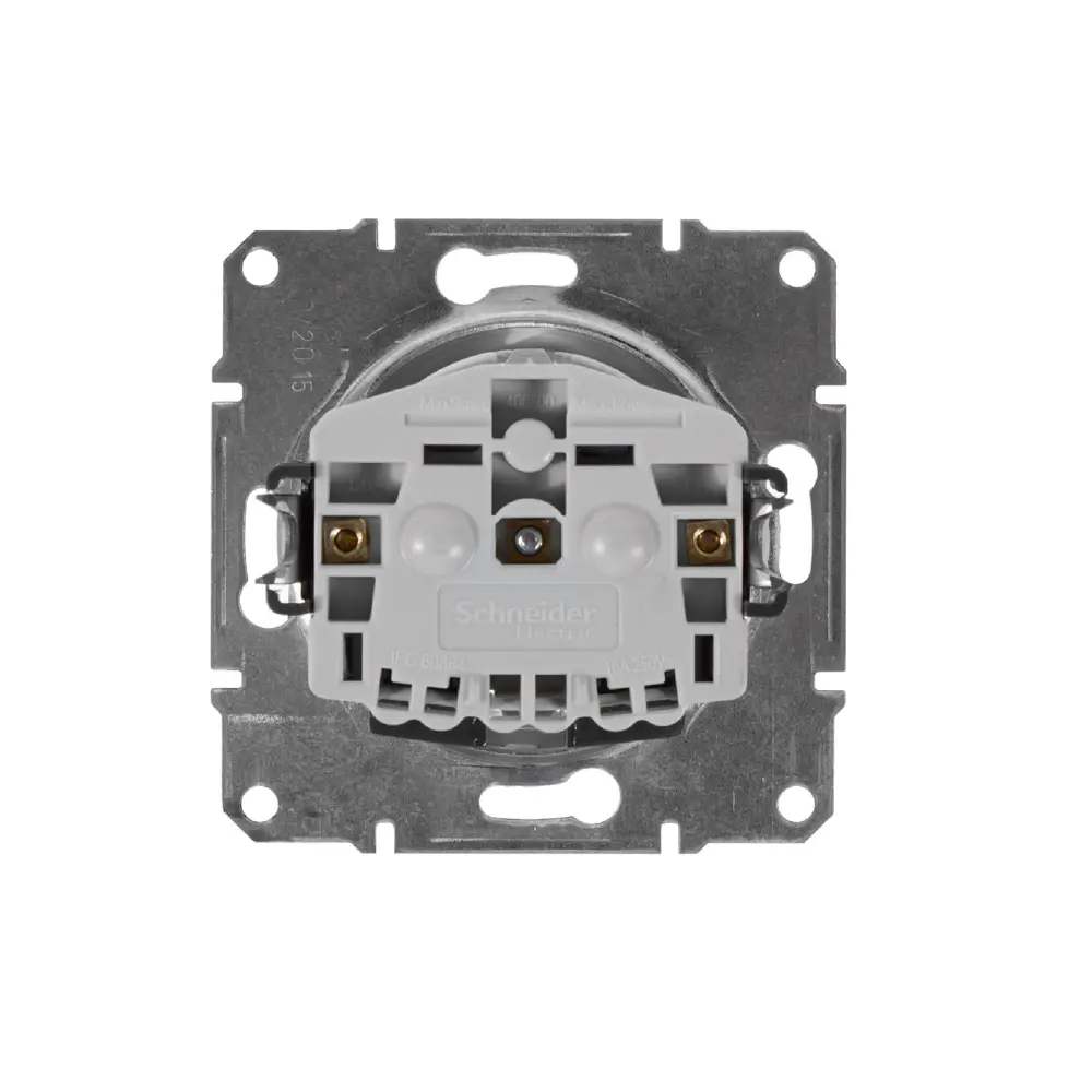 Розетка Schneider Electric Sedna с заземлением, цвет бежевый 13561915 STLM-2137058 - Вид №1