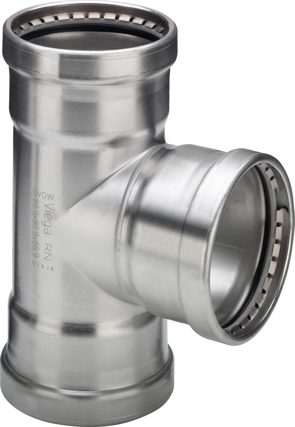 Viega Тройник Sanpress Inox XL 2318XL (593377) 593 377