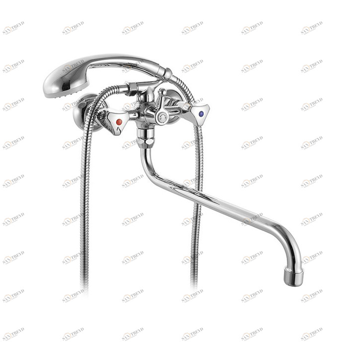 BE270BW6K+W21 MI Milardo Bering Смеситель для ванны с длинным изливом Bering Россия