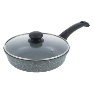 Сковорода Werner Letizia 51671 22 см алюминий с крышкой цвет черный