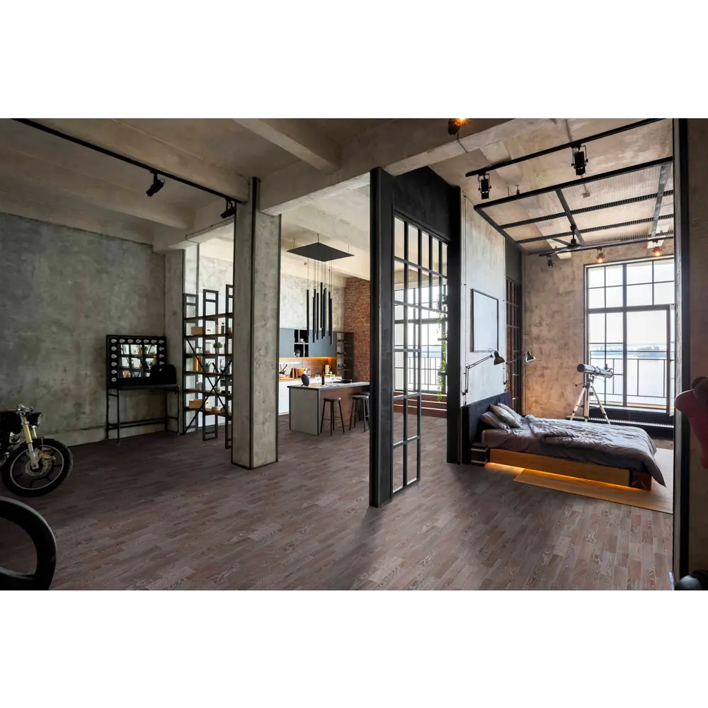 JUTEKS Парадокс Дуб сапфир - линолеум с текстурой натурального дерева 82634078 STLM-1343180 - Вид №5