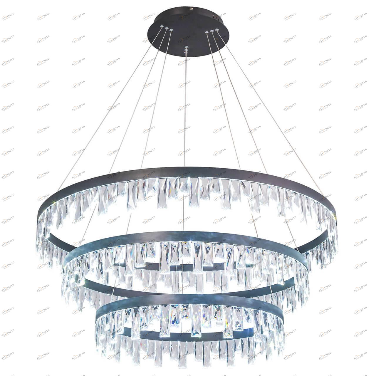 Подвесная светодиодная люстра Citilux Celeste EL320P120.1 CITILUX ДИЗАЙНЕРСКИЕ, CELESTE 00-3887885 Прозрачный;черный 