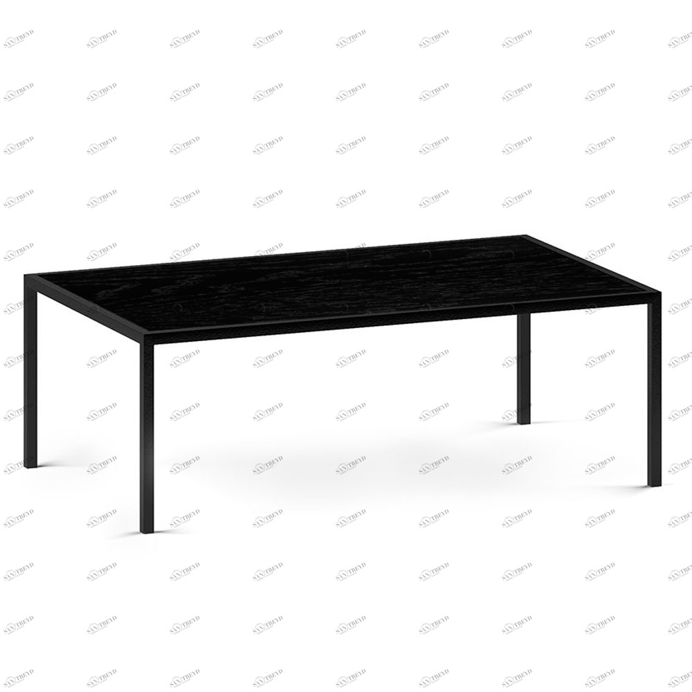 Журнальный столик прямоугольный черный дуб 100 см London ultra lite black INTELLIGENT DESIGN  260885 Черный 
