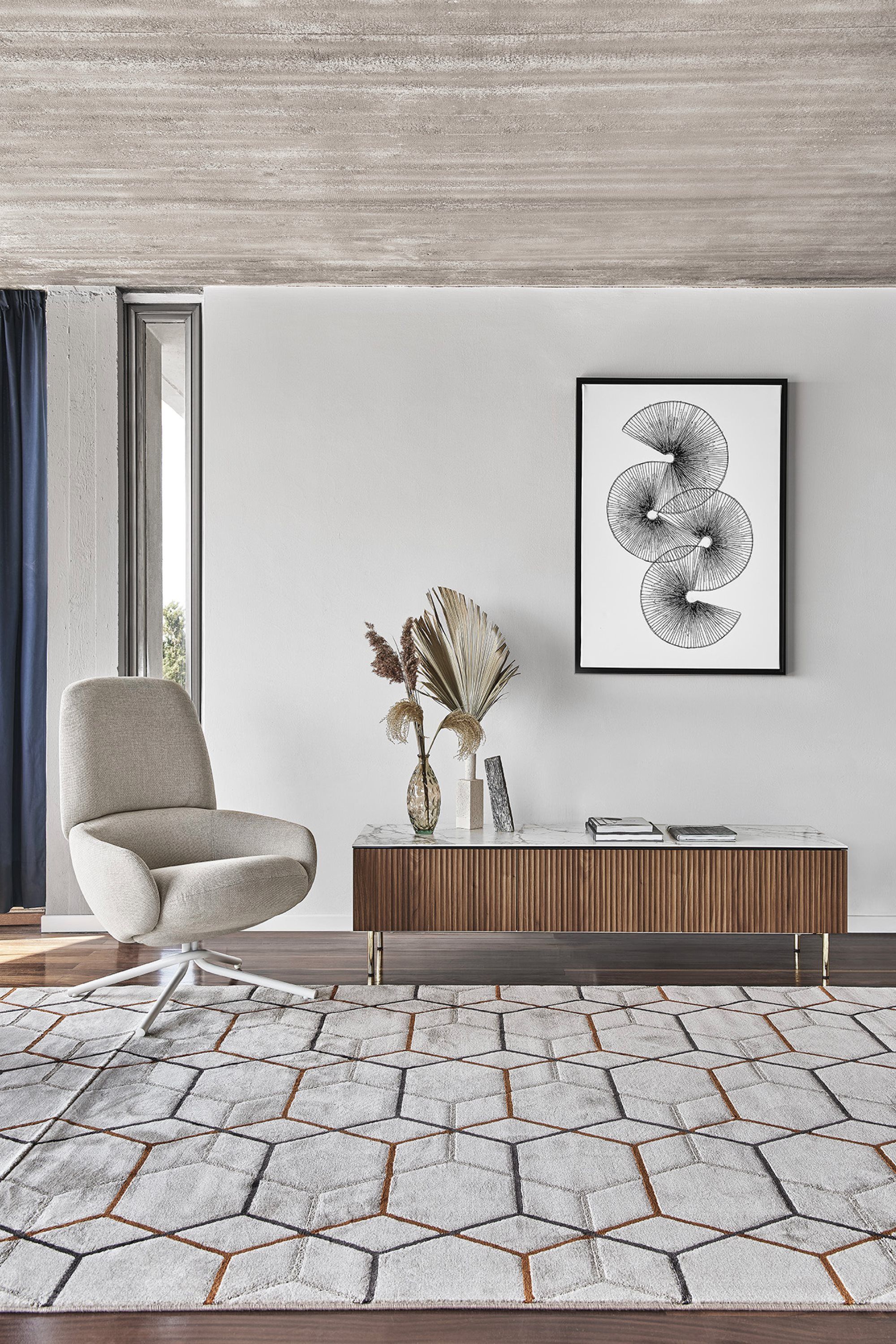 Низкий деревянный шкаф для телевизора с распашными дверцами Calligaris Universal ARCH-00034119 - Вид №1