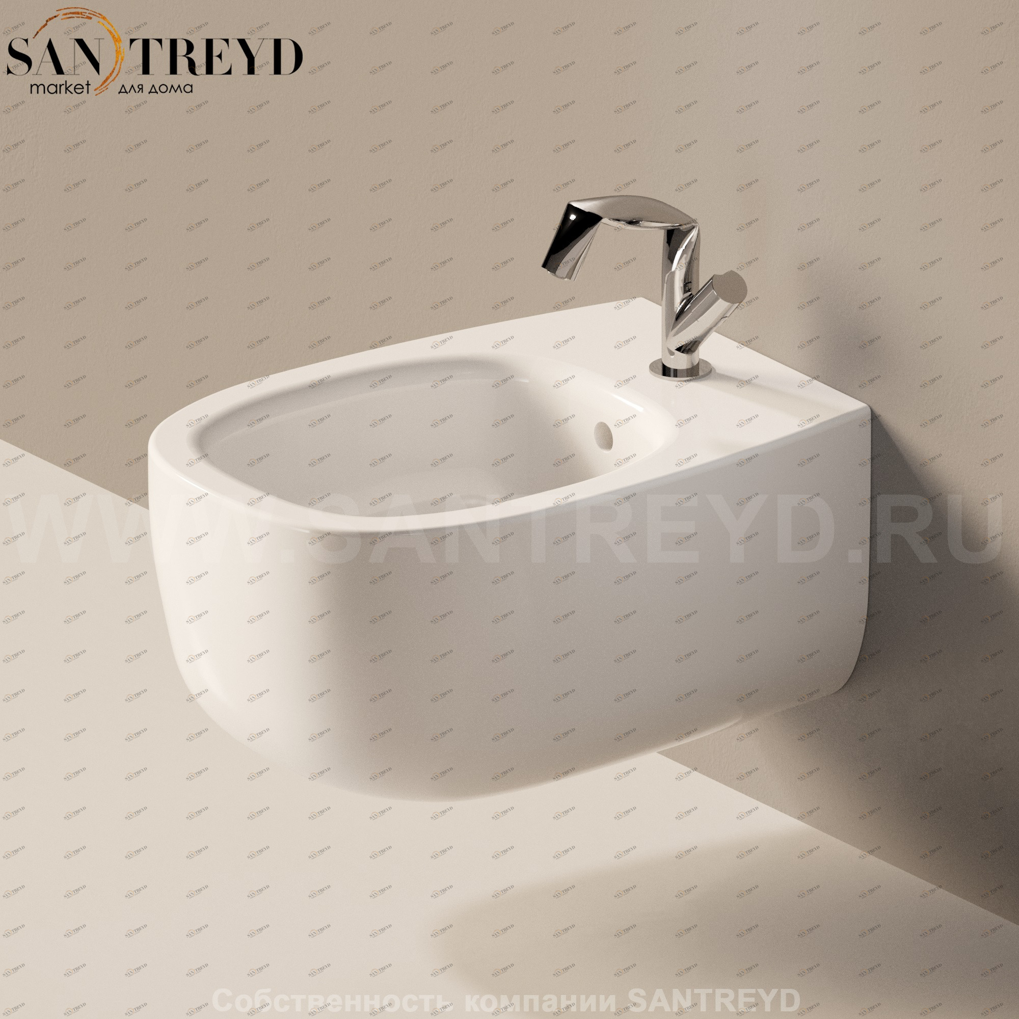 BN2189016 Биде подвесное Bonola Ceramica Flaminia