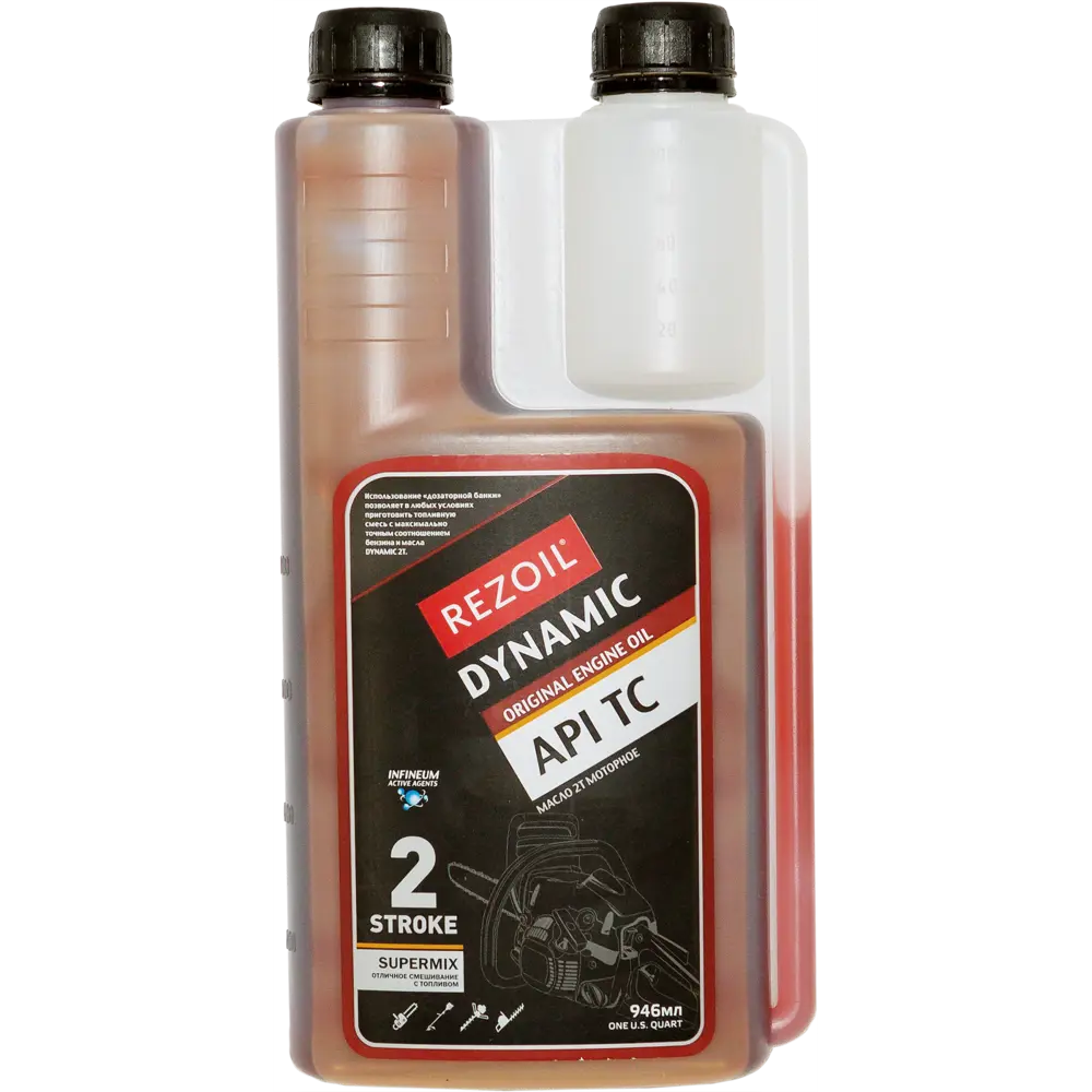 Моторное масло Rezer Dynamic 2T для двухтактных двигателей 1 л 14457634 STLM-0004962 - Вид №1