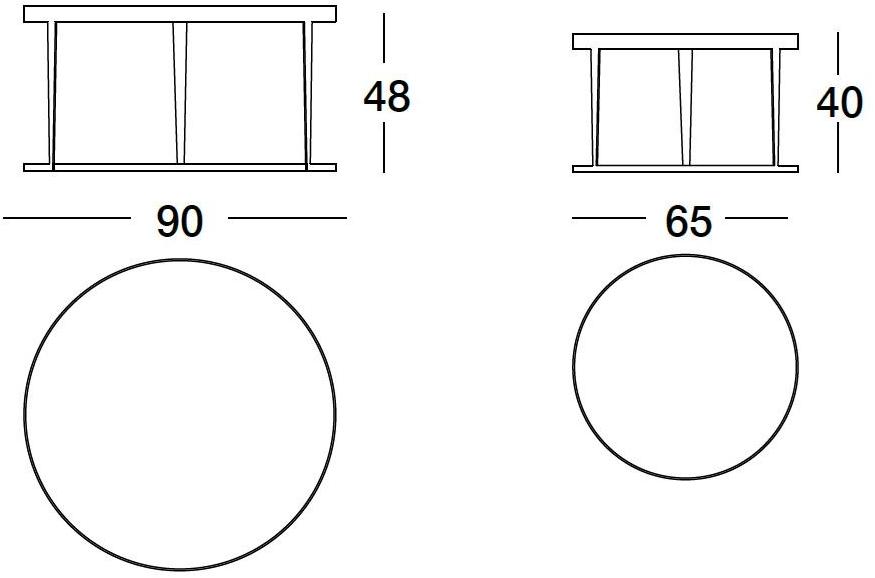 Longhi Круглый журнальный столик штабелирования Loveluxe 2018 – illusion collection sun-id-1374530 - Вид №5