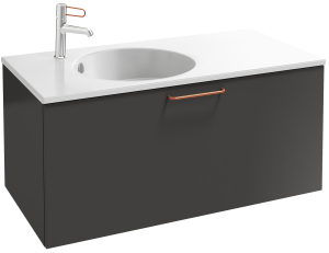 EB2514-R7-E52 Тумба под столешницу 100 см, 1 верхний ящик, бронзовая ручка JACOB DELAFON ODÉON RIVE GAUCHE