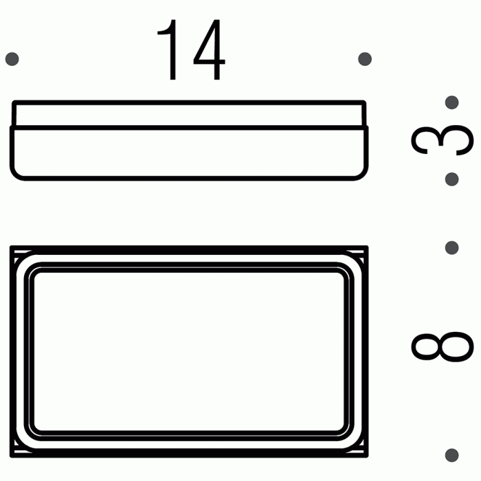 B7040 Мыльница настольная COLOMBO OVER Colombo Design - Вид №2