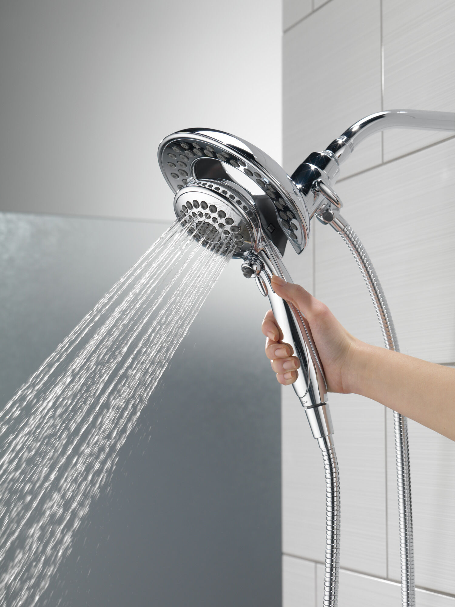 58569-PK In2ition® Душ 2 в 1 с 5 настройками Delta Faucet Universal Showering Хром  - Вид №6