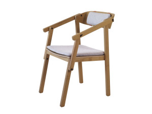 Дубовый стул со встроенной подушкой
