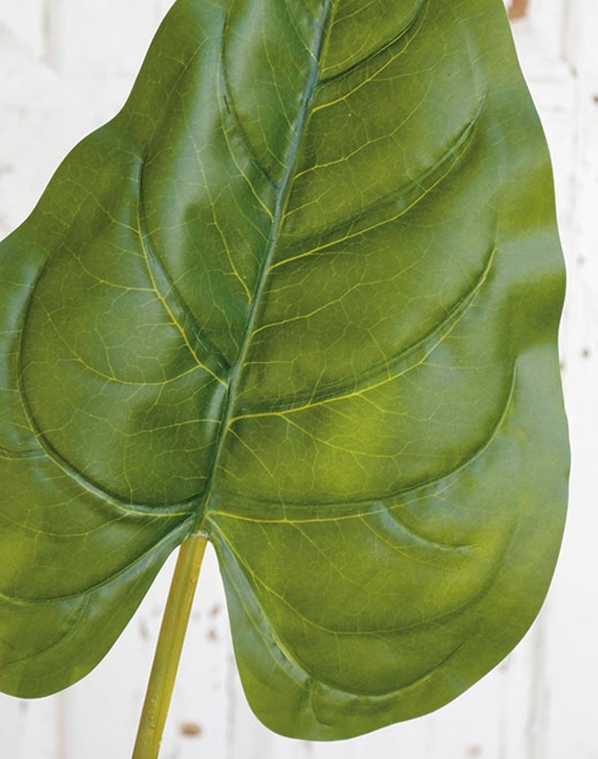 6907 883 a2 Искусственный лист антуриума, 94 см (лист 36 см), real touch, зеленый H-andreas  - Вид №1