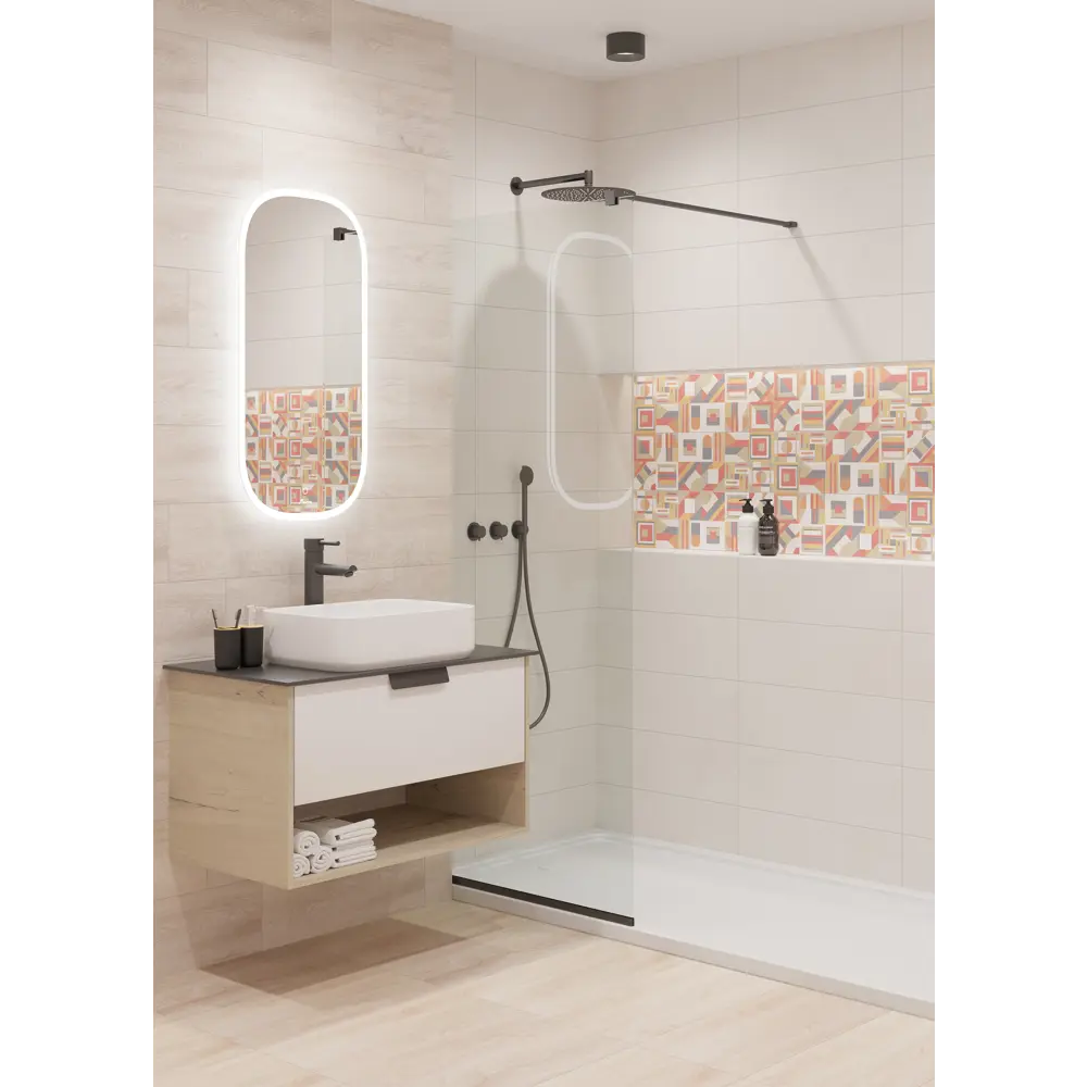 Плитка настенная LB Ceramics Юген Линдберг 20x60 см 0.84 м² матовая цвет терраццо 87023030 STLM-2175825 - Вид №7