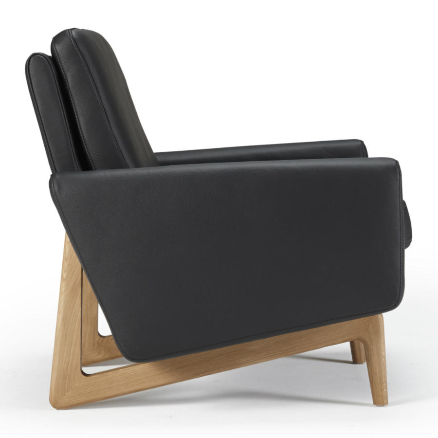 Кресло Egsmark, лакированный дуб, черное Kragelund 20001202800 - Вид №3