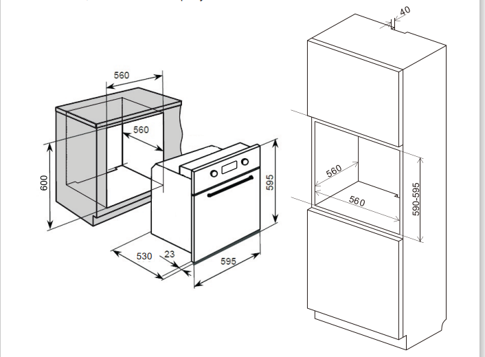 5366082 Электрический духовой шкаф LEX EDP 094 BL черный STDN-0106178 - Вид №8