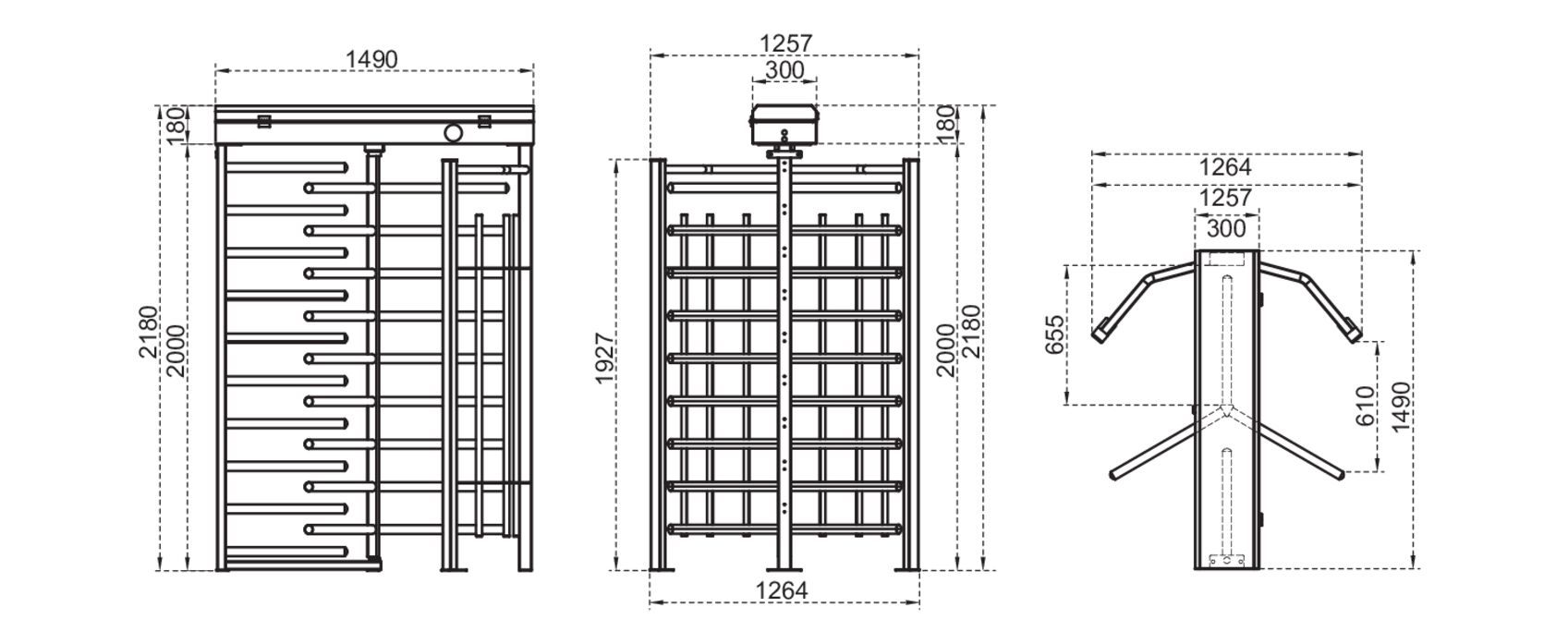 Турникет в полный рост CAME BTC300-S ARCH-00078858 - Вид №2