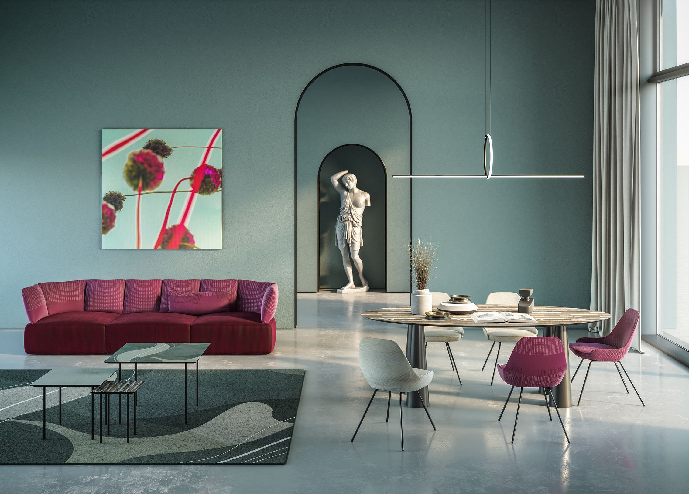 Квадратный металлический журнальный столик MOMENTI Home &amp ARCH-00105473 - Вид №7