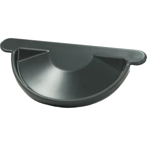 Заглушка торцевая универсальная стальная Optima 125 мм RAL 7024 серый